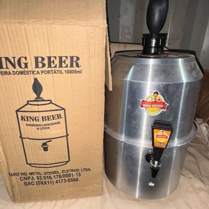 Choppera Portátil King Beer Mariz 10 Litros Aluminio Brasil - imagen 2
