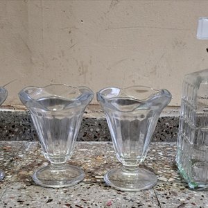 Botellón de Vidrio y 3 Copas para Helado - imagen 2
