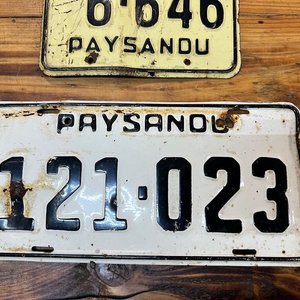 Lote de 4 Matrículas Antiguas de Paysandú - imagen 3