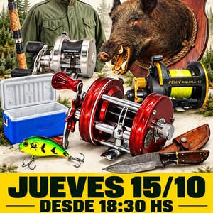 Lote anterior: Gran Remate de Caza, Pesca y Camping: Reels Abu Garcia, Penn, Cañas, Cuchillería y Más