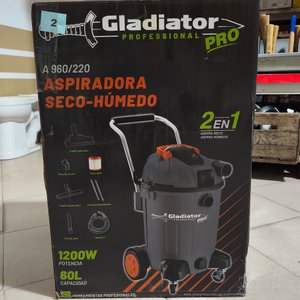Aspiradora Gladiator Pro Seco y Húmedo 1200W 60L - imagen 1