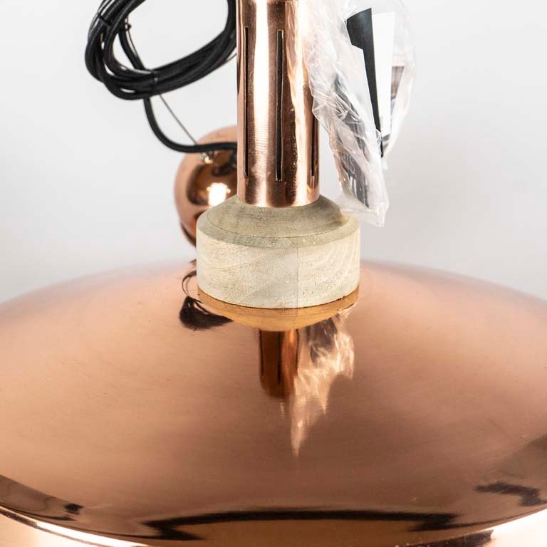 Colgante de luz metalico cobreado desarmado - imagen 2