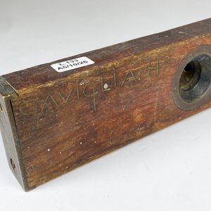 Antiguo nivel de madera mueblería caviglia, 61 cm - imagen 3