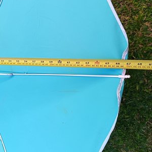 Sombrilla de Jardín Portones Celeste con Funda y Medidor - imagen 6