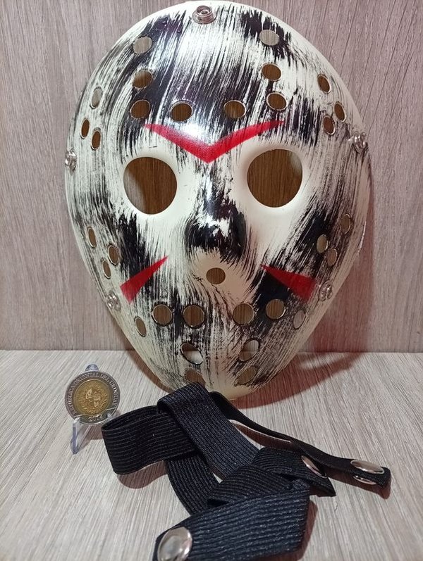 Máscara de Hockey Jason Voorhees Viernes 13 para Cosplay y Decoración