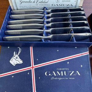 2 cajas cuchillos de acero inoxidable de alta calidad marca Gamuza (de 6 unidades cada una) - imagen 3