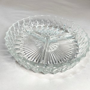 Juguera, plato y copetinero de vidrio hialino - imagen 3
