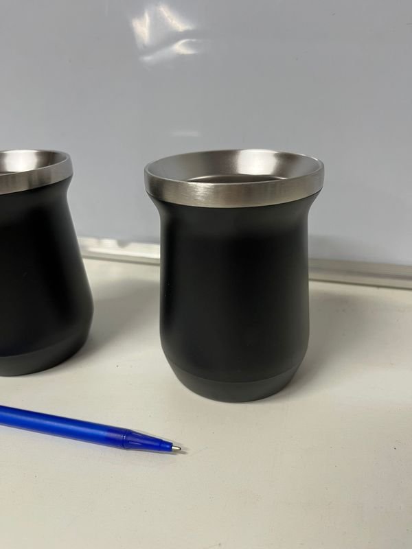 Set de 2 Mates de Acero Inoxidable Color Negro