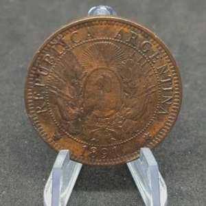 Lote anterior: Moneda Argentina 2 Centavos 1891 con Errores de Acuñación