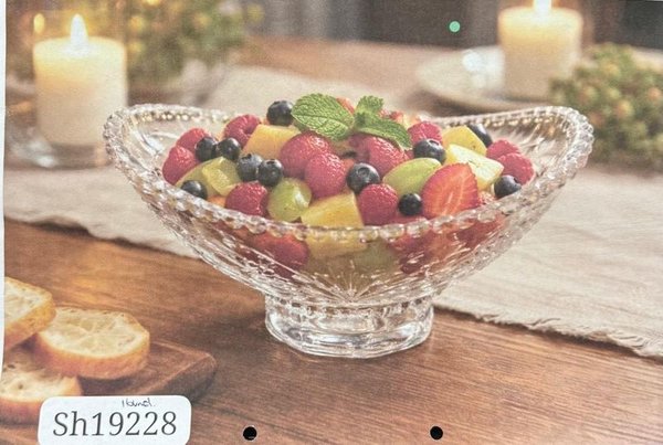 Frutería de cristal decorativa
