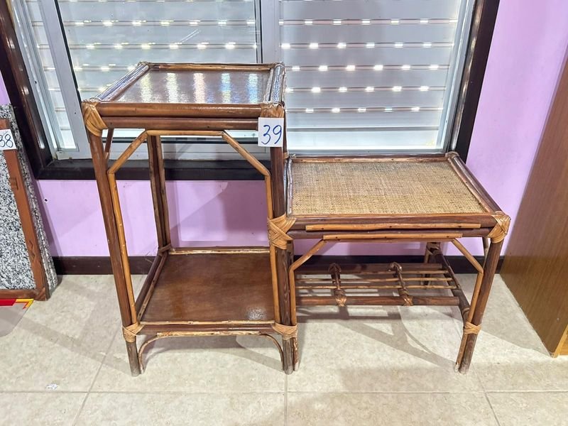 Mesa de mimbre escalonada para decoración - imagen 3
