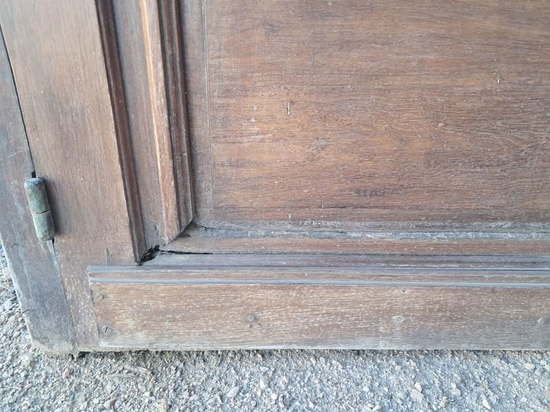 Puerta de exterior en cedro con marco de madera - imagen 2