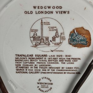 Plato Decorativo Wedgwood Old London Views Porcelana 26.5cm - imagen 8