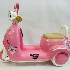 Triciclo Eléctrico Infantil Rosa Expert con Cargador - imagen 4