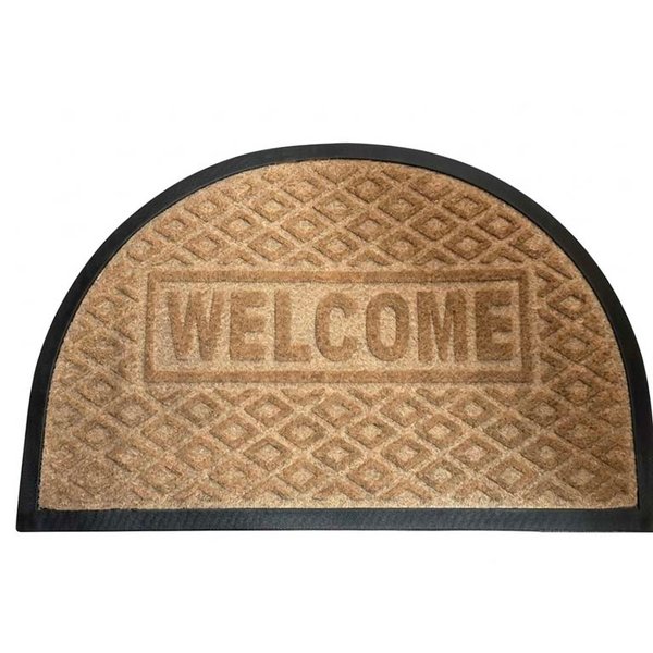 Alfombra circular moquette welcome