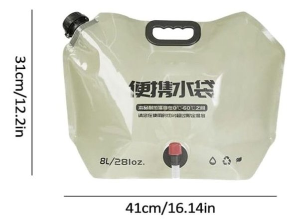Contenedor de Agua Plegable Portátil para Camping - imagen 1