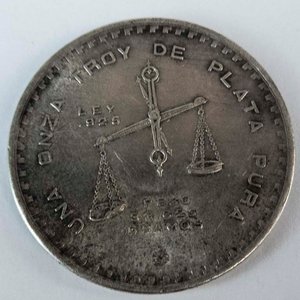 Moneda de Plata Pura 1 Onza México 1980 Casa de la Moneda - imagen 2