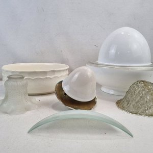 Lote de 6 Piezas: Pantallas y Recipiente Blanco con Roturas - imagen 3