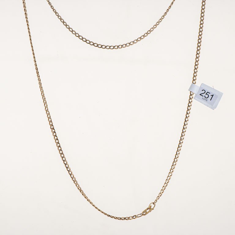 Lote siguiente: Cadena de Oro 18k con Anillo y Etiqueta