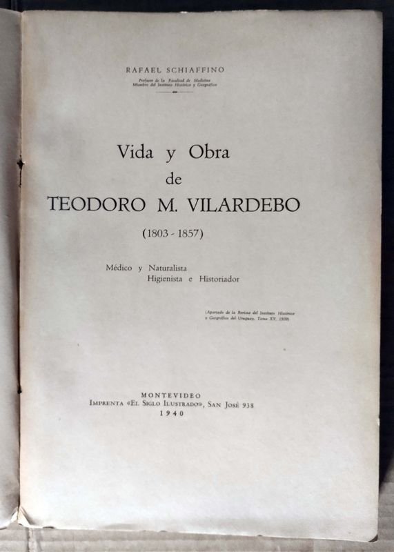 Libro de Rafael Schiaffino sobre Teodoro M. Vilardobo - imagen 4