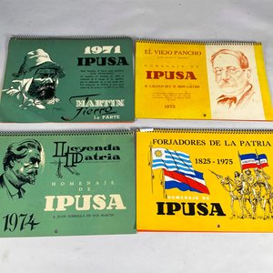 Lote siguiente: Lote de 4 Almanaques Antiguos Coleccionables IPUSA: Martín Fierro, El Viejo Pancho, Juan Zorrilla de San Martín, Forjadores de la Patria