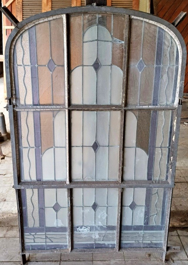 Ventana de vidrio con vitraux en carpintería de hierro - imagen 8