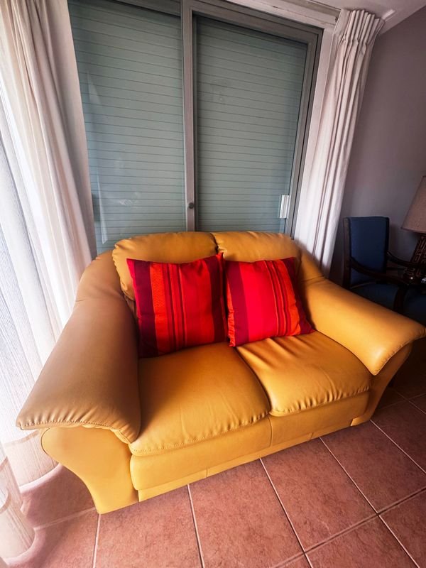 Sillon de Cuero de Dos Cuerpos en Muy Buen Estado