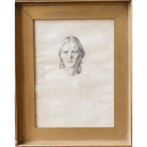 Lote anterior: Retrato de Mujer de V. Puig, Dibujo a Lápiz