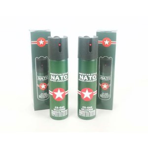Lote siguiente: Set de 2 Sprays de Defensa Personal Gas Pimienta "American Style NATO" 110ml