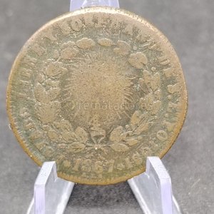 Moneda Antigua de Bronce con Águila y Sol - imagen 3