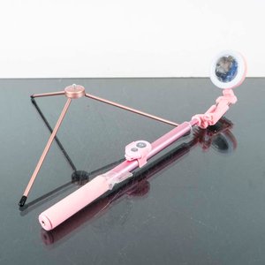 Palo de Selfie con Luz LED y Trípode Rosado - imagen 1