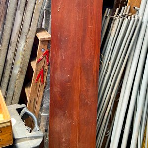 Tapa de Barra de Madera Dura Usada 170 x 33 cm - imagen 2