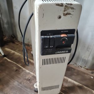 Radiador Eléctrico James Blanco con Ruedas - imagen 6