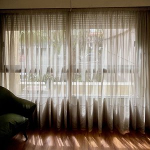 Lote anterior: Cortinas de Voile Blancas, 2 Paños para Ventanal de 3 Metros