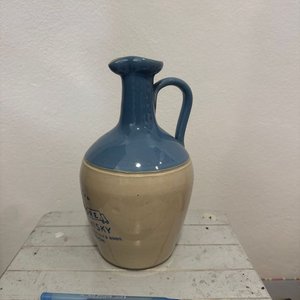 Porrón de Gres Azul y Beige "Claymore Scotch Whisky" - imagen 1