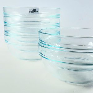Seis Bowls de Vidrio Transparente - imagen 3