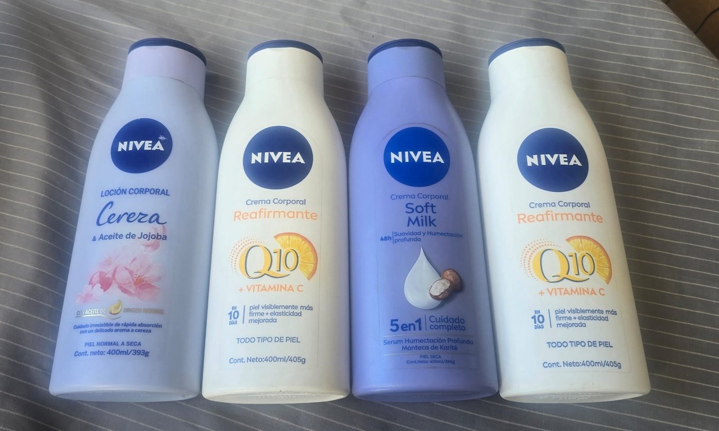 Lote de 4 Cremas Corporales Nivea 400ml