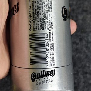 Botella de Aluminio Quilmes Cristal Sellada con Contenido - imagen 3
