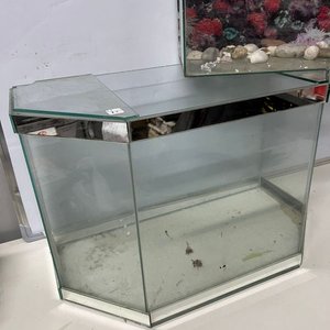 Dos Peceras de Vidrio: Hexagonal y Rectangular con Decoración - imagen 3