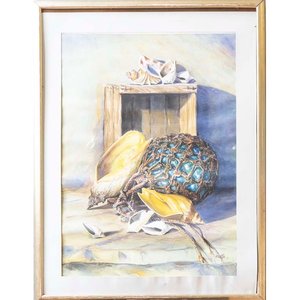 Lote anterior: Acuarela "Motivos Marinos" de Mezzetia, 89 x 65 cm