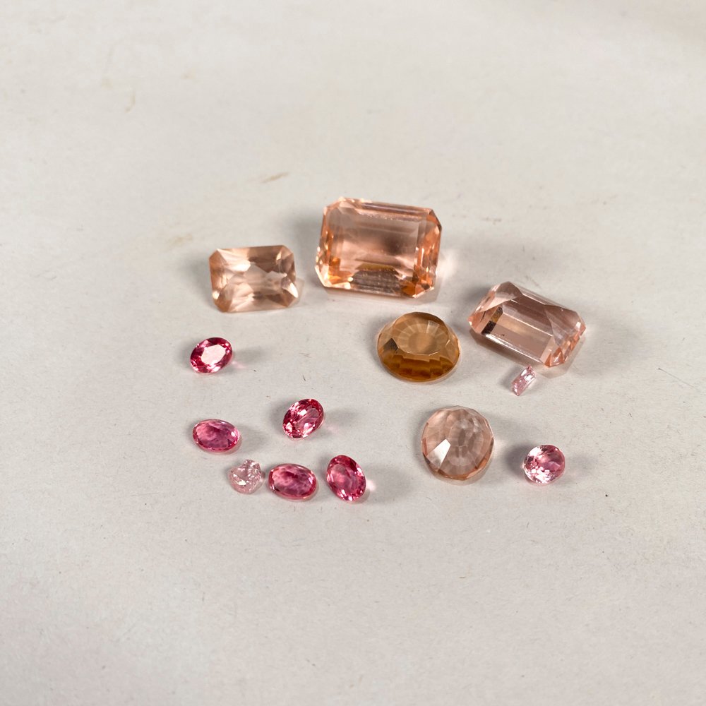 Lote de Piedras Rosadas para Engaste
