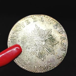 Moneda Antigua de Plata: "CARO. IIII. DEI. GRATIA. HISPAN. ET. IND. REX" 1778 y "FEDERADAS A.S.U. 1845" - imagen 4