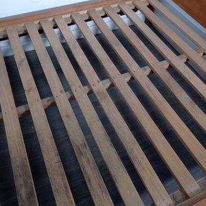 Cama de 2 Plazas Estilo Moderno Madera Clara - imagen 5