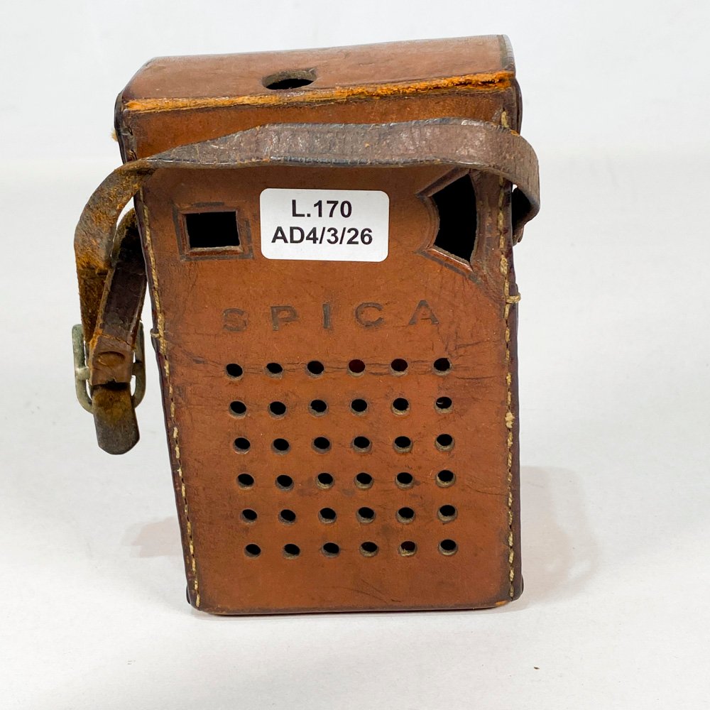 Radio Spica con Estuche de Cuero - Aparato de Radio Clásico - imagen 3