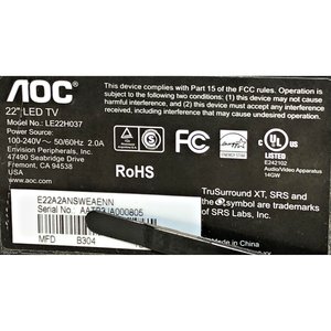 Televisor AOC de 22 pulgadas con control remoto - imagen 3