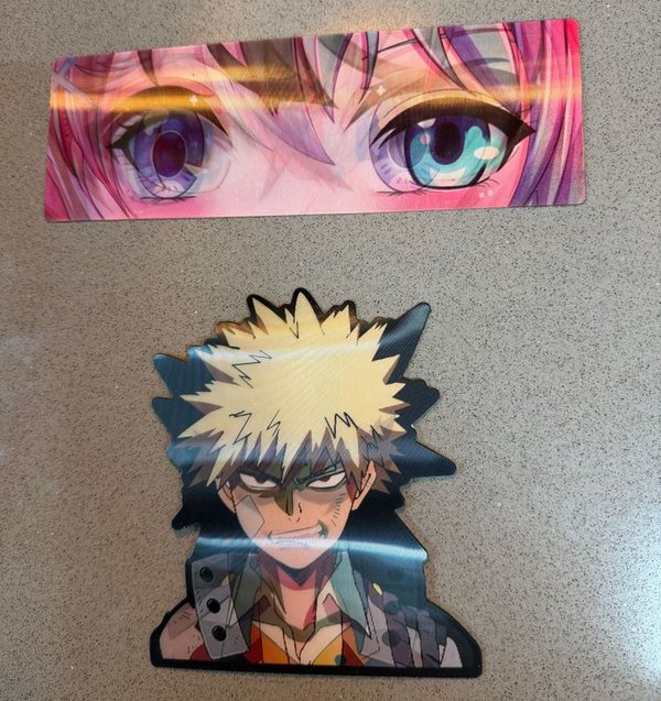 Stickers Anime Ojos y Personaje