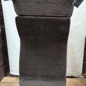 Sillón Cama de Espuma Viscoelástica de Una Plaza, Gris y Negro con Funda - imagen 4