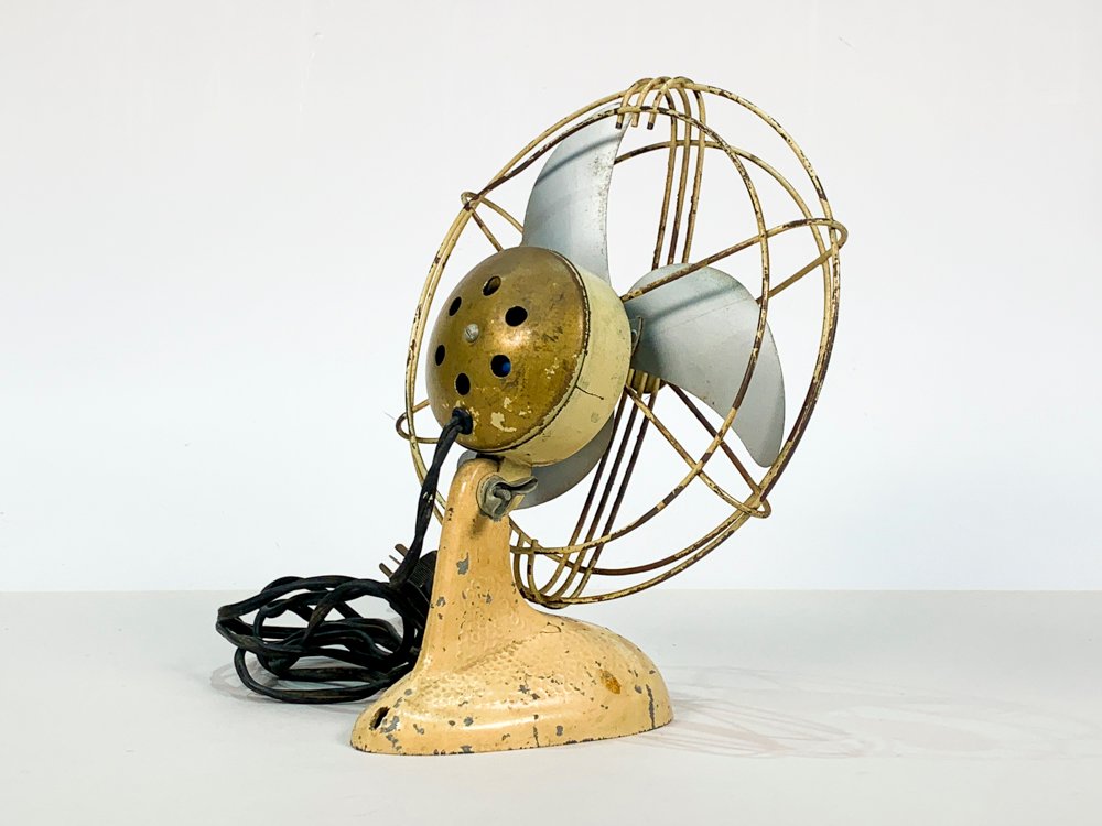 Ventilador de sobremesa Alaska con aspas de aluminio y protección de alambre - imagen 3