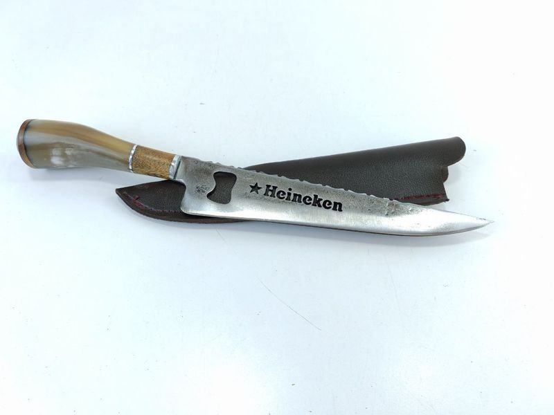 Cuchillo Criollo De Acero, 34cm de largo total y hoja 22cm de largo - imagen 2