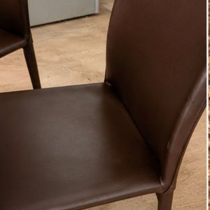 Juego de Comedor: Mesa Circular Fibra Natural y 6 Sillas Tapizadas - imagen 4